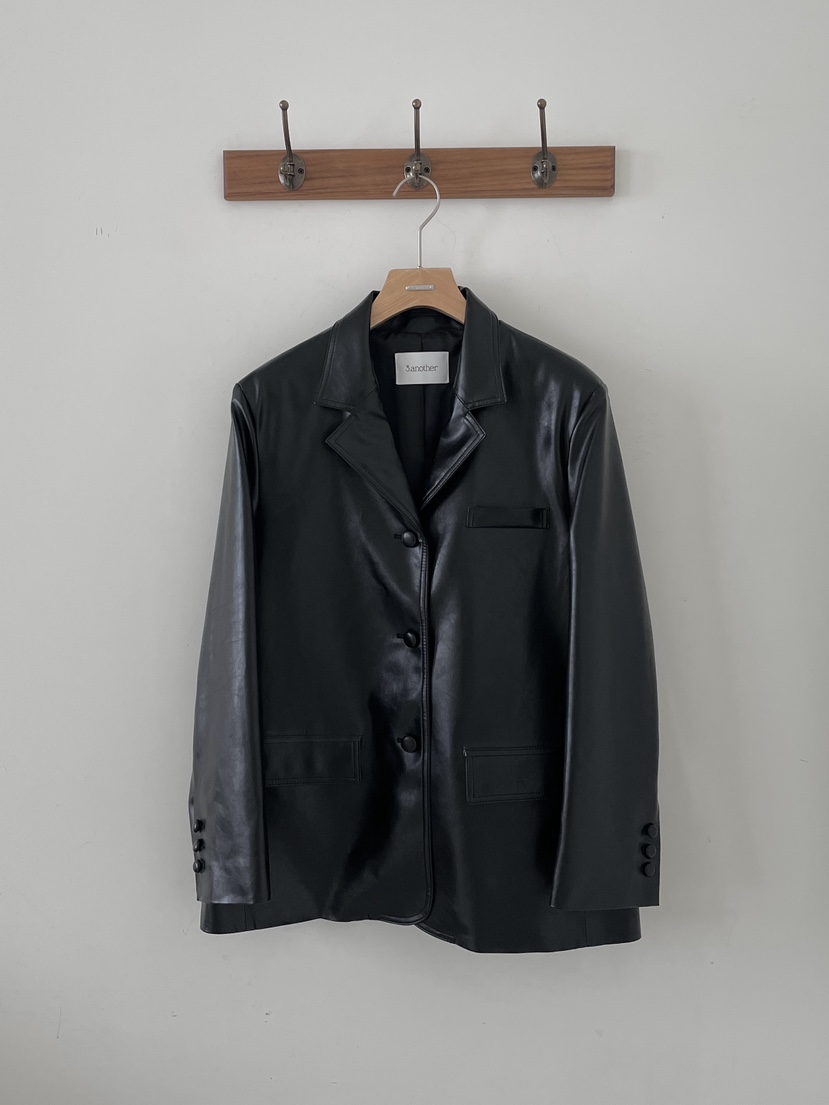 3 ANOTHER韓國直郵女士新款人氣休閑真品26春夏夾克皮革3 ANOTHER夾克圖色2黑色