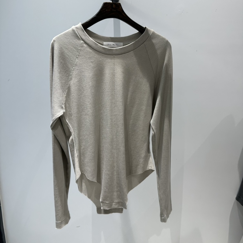 JANE BIRKIN韓國直郵女士新款職業休閑人氣長袖T恤復古長款JANE BIRKIN設計師品牌長袖T恤圖色1