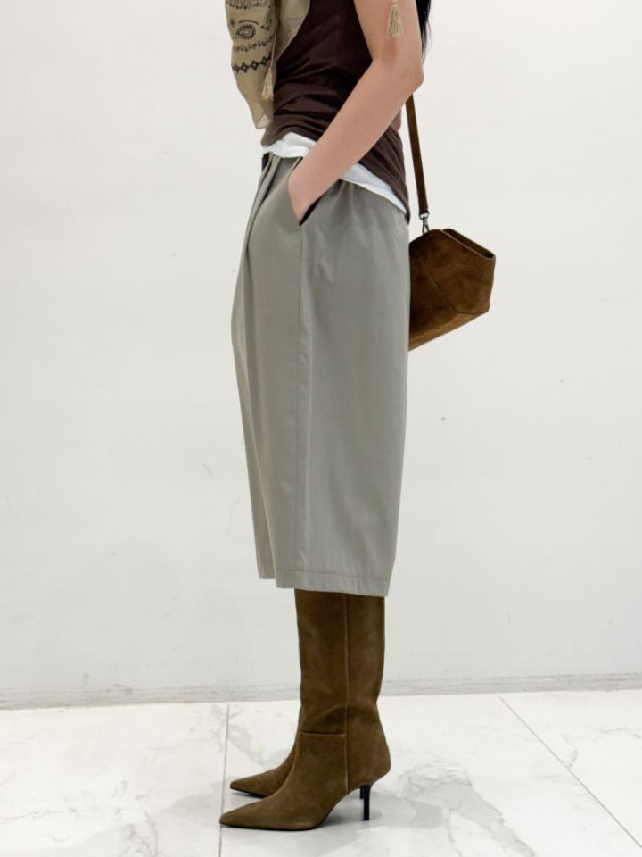 ROOKIE BUD韓國直郵女裝新品時尚推薦熱賣職業人氣短褲羊毛ROOKIE BUD-P短褲