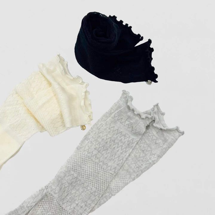 ROOKIE BUD韓國直郵實拍女裝新款26春夏時尚人氣襪子蕾絲ROOKIE BUD-P襪子