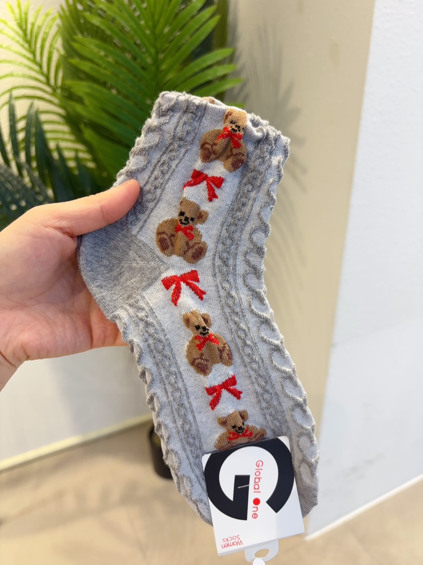 CACTUS-Q韓國直郵女士新款休閑時尚26春夏人氣熱賣推薦襪子CACTUS十雙起/可混搭襪子圖色3