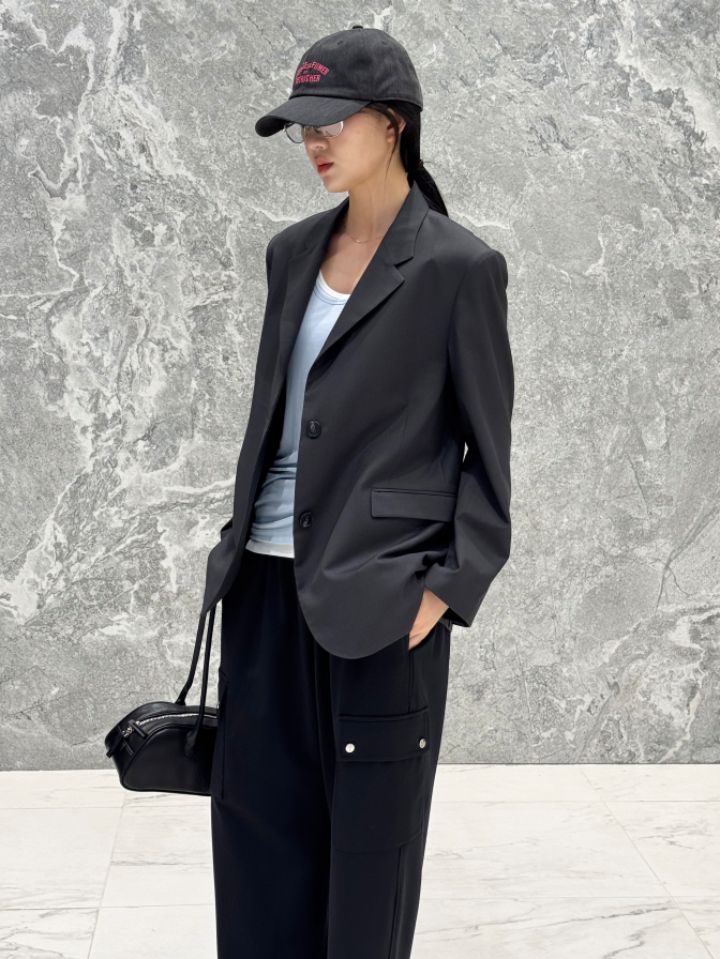 ROOKIE BUD韓國代購女裝新品人氣推薦休閑26春夏職業夾克ROOKIE BUD-P夾克