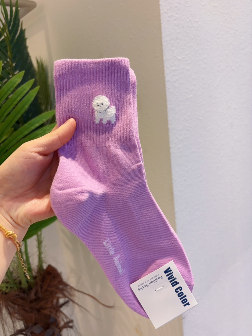 CACTUS-Q韓國東大門直郵女裝新品職業26春夏人氣休閑襪子CACTUS十雙起/可混搭襪子圖色4