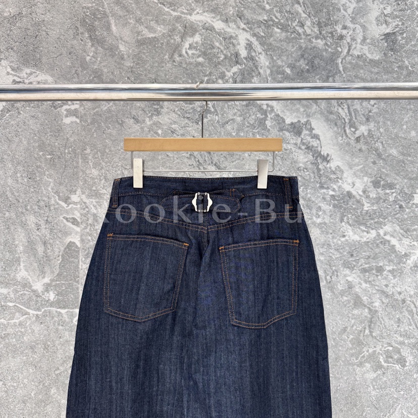 ROOKIE BUD韓國直郵女士新品人氣熱賣休閑26春夏牛仔褲褶裥ROOKIE BUD-L牛仔褲