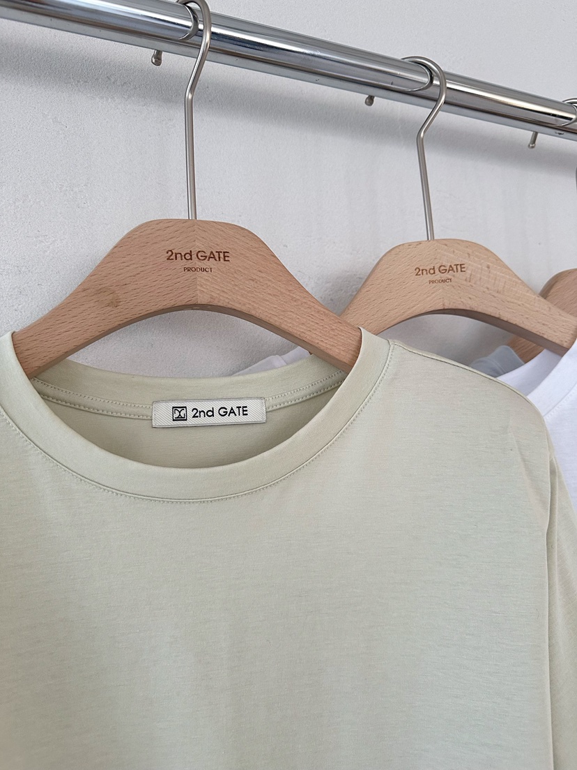 2ND GATE韓國直郵女士新款推薦休閑時尚職業熱賣T恤絲綢2ND GATET恤