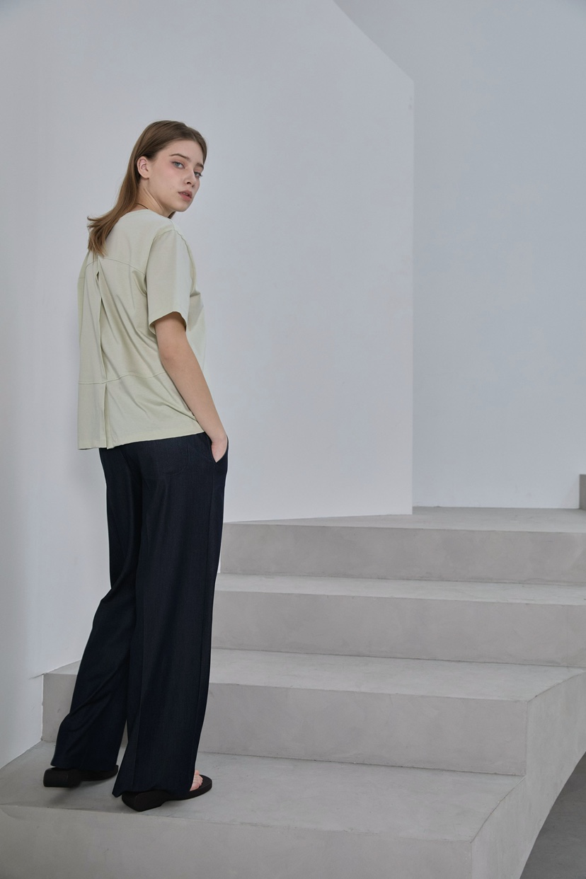 2ND GATE韓國直郵女士新款推薦休閑時尚職業熱賣T恤絲綢2ND GATET恤