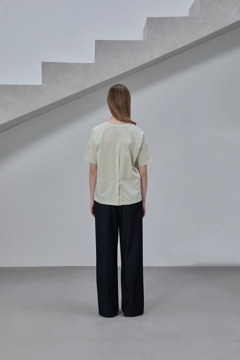 2ND GATE韓國直郵女士新款推薦休閑時尚職業熱賣T恤絲綢2ND GATET恤