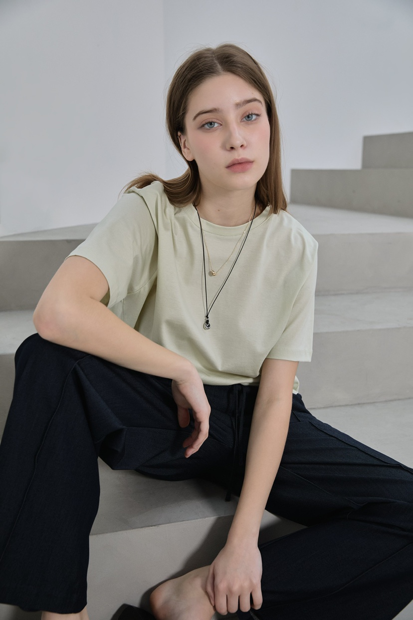 2ND GATE韓國直郵女士新款推薦休閑時尚職業熱賣T恤絲綢2ND GATET恤