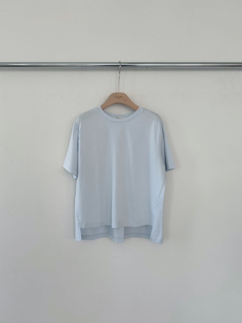 2ND GATE韓國直郵女士新款推薦休閑時尚職業熱賣T恤絲綢2ND GATET恤圖色5