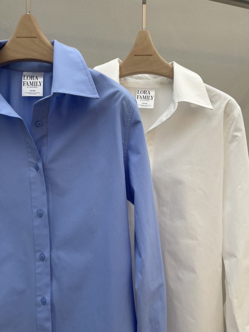 PLUS HONG-P韓國東大門直郵女裝新款時尚職業襯衫蕾絲衫LORA FAMILY/PLUS HONG襯衫/蕾絲衫