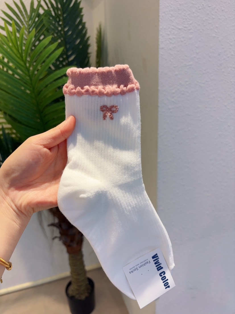 CACTUS-Q韓國東大門代購女裝新品人氣休閑26春夏時尚襪子CACTUS十雙起/可混搭襪子圖色1