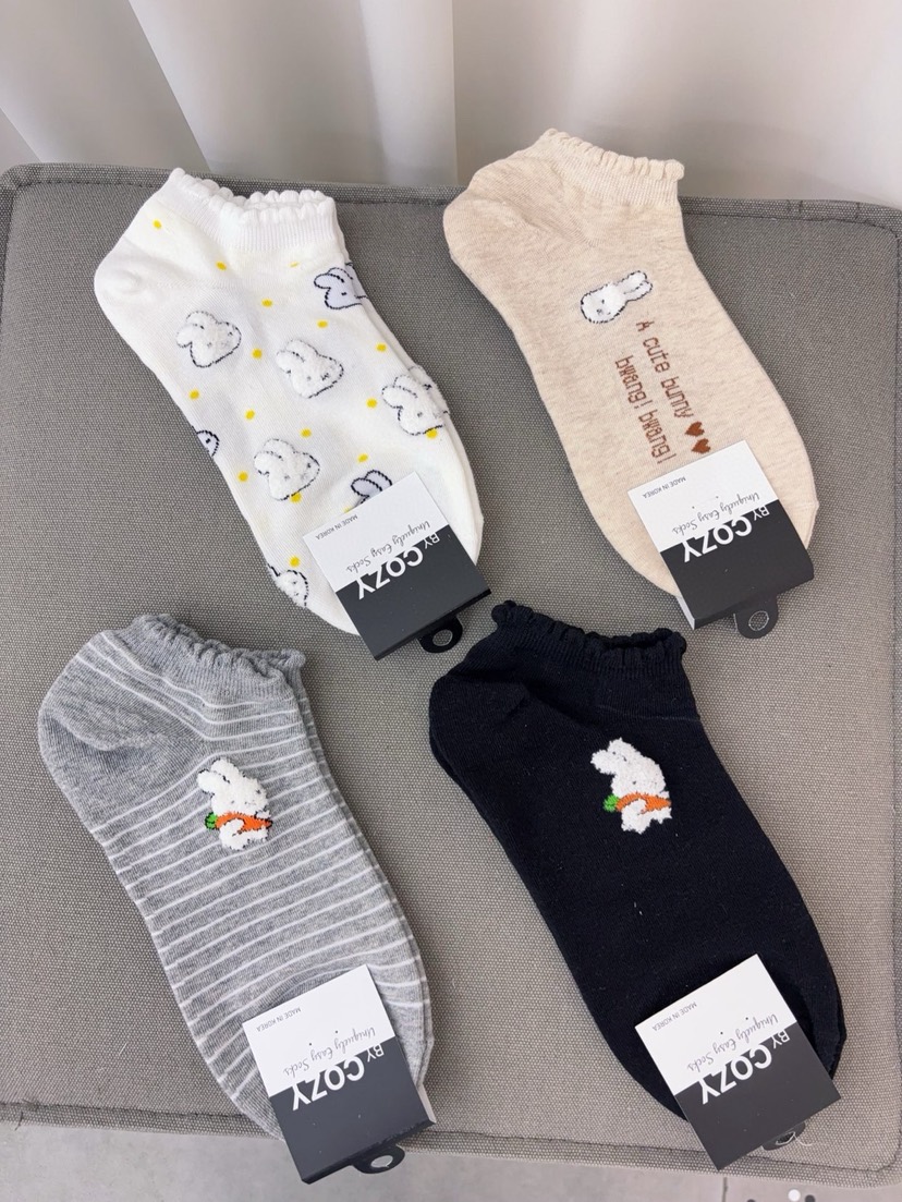 CACTUS-Q韓國代購女裝新品熱賣26春夏時尚休閑推薦人氣襪子CACTUS十雙起/可混搭襪子