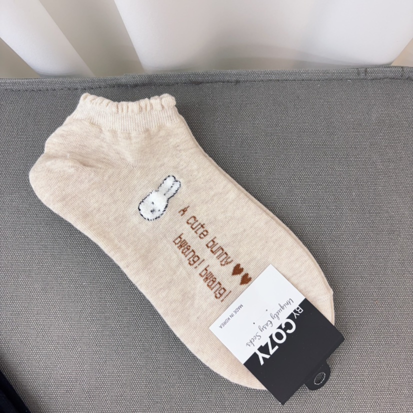 CACTUS-Q韓國代購女裝新品熱賣26春夏時尚休閑推薦人氣襪子CACTUS十雙起/可混搭襪子圖色2