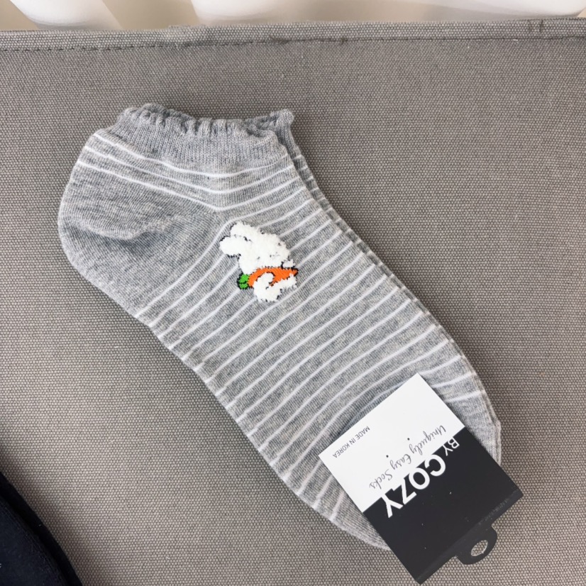 CACTUS-Q韓國代購女裝新品熱賣26春夏時尚休閑推薦人氣襪子CACTUS十雙起/可混搭襪子圖色3