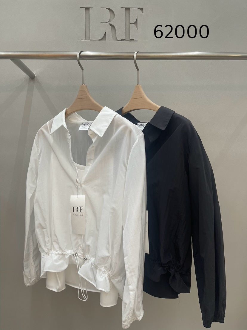 PLUS HONG-P韓國東大門代購女士新款推薦襯衫蕾絲衫荷葉邊LORA FAMILY/PLUS HONG襯衫/蕾絲衫