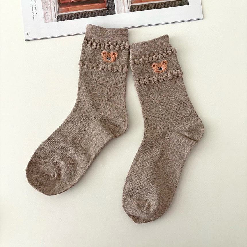 CACTUS-Q韓國直郵女士新款時尚熱賣推薦職業休閑26春夏襪子CACTUS十雙起/可混搭襪子圖色3