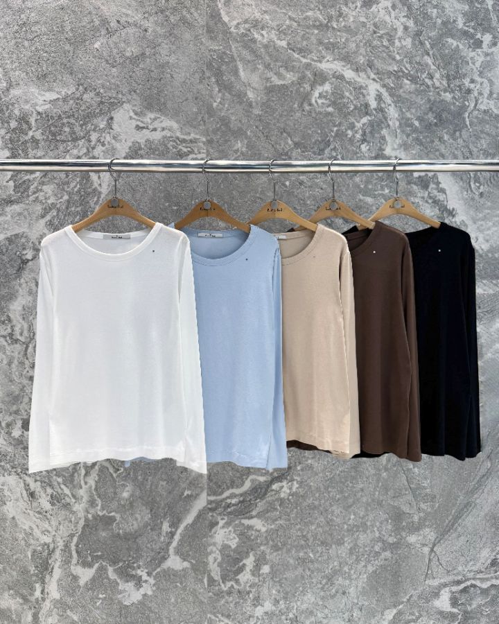 ROOKIE BUD韓國東大門代購女士新品熱賣26春夏職業長袖T恤ROOKIE BUD-P長袖T恤