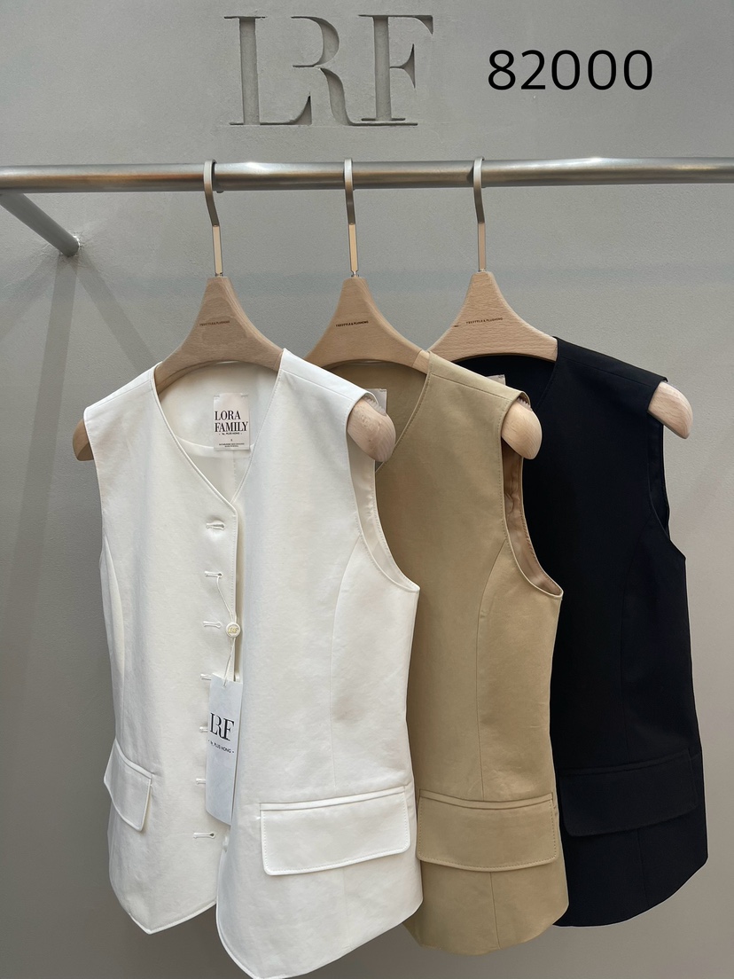 PLUS HONG-P韓國東大門代購女士新款人氣推薦休閑熱賣馬甲LORA FAMILY/PLUS HONG馬甲