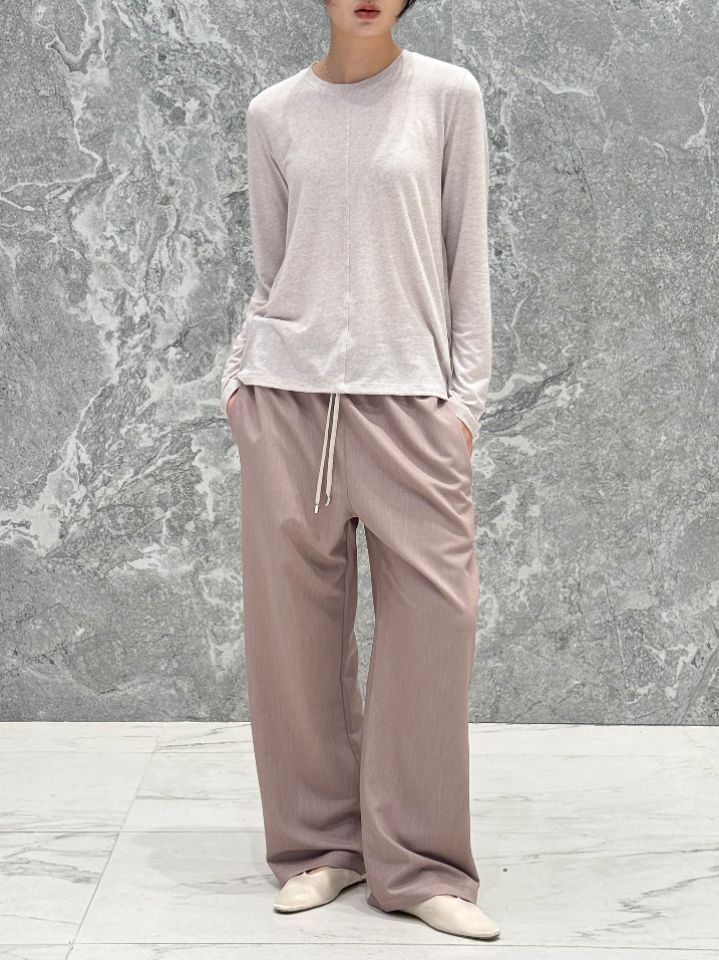 ROOKIE BUD韓國代購女裝新款26春夏推薦人氣熱賣休閑褲褶皺ROOKIE BUD-P休閑褲