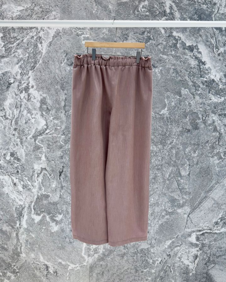 ROOKIE BUD韓國代購女裝新款26春夏推薦人氣熱賣休閑褲褶皺ROOKIE BUD-P休閑褲