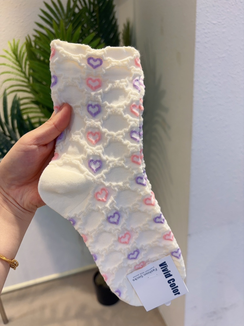 CACTUS-Q韓國代購女裝新款時尚休閑26春夏推薦熱賣人氣襪子CACTUS十雙起/可混搭襪子圖色1