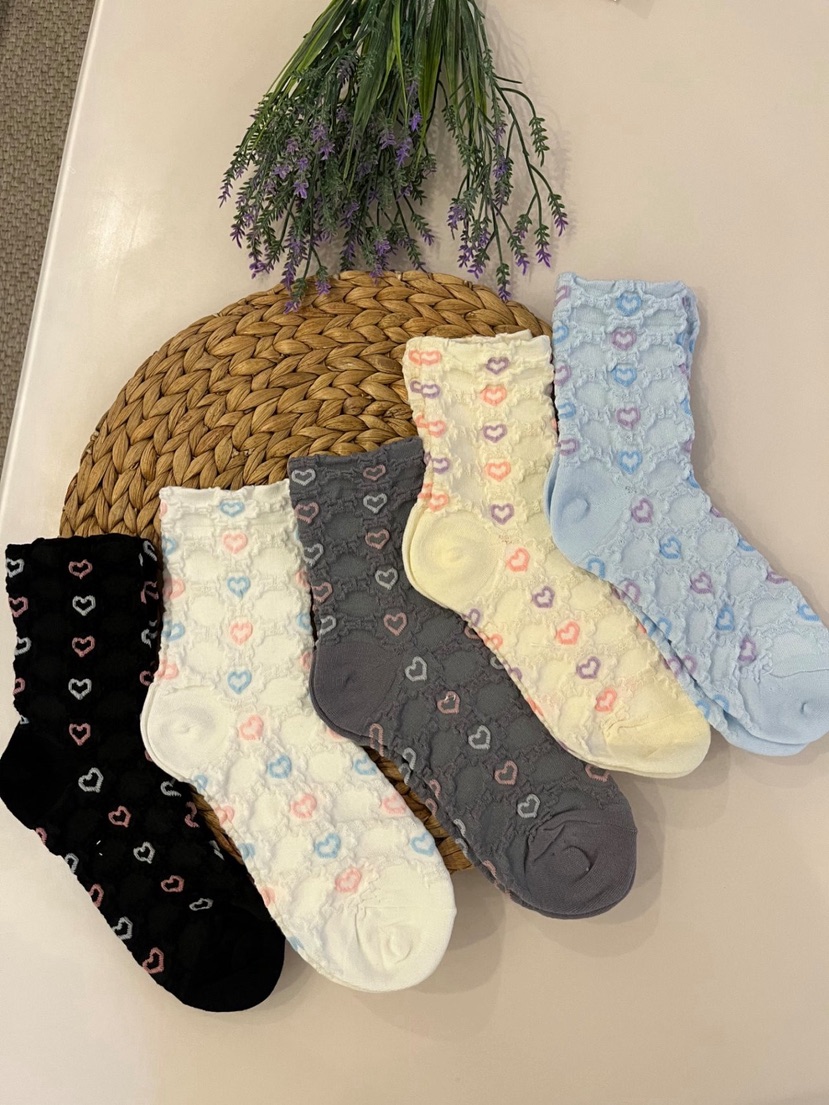 CACTUS-Q韓國代購女裝新款時尚休閑26春夏推薦熱賣人氣襪子CACTUS十雙起/可混搭襪子圖色5左四色