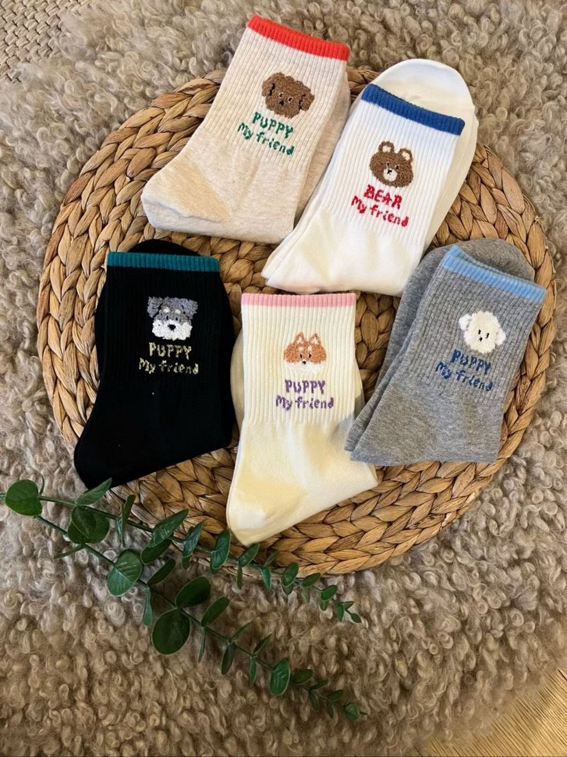 CACTUS-Q韓國代購女裝新款職業推薦人氣26春夏休閑時尚襪子CACTUS十雙起/可混搭襪子