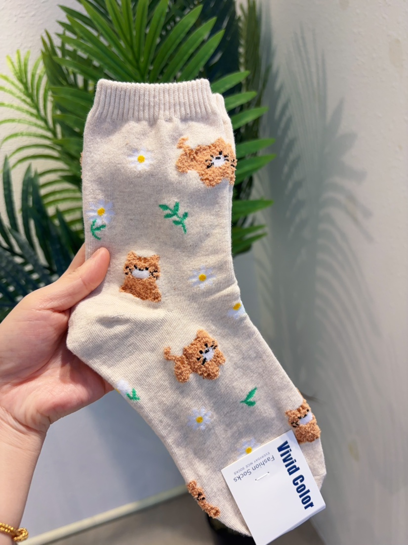 CACTUS-Q韓國直郵實拍女士新款26春夏熱賣休閑職業推薦襪子CACTUS十雙起/可混搭襪子圖色2