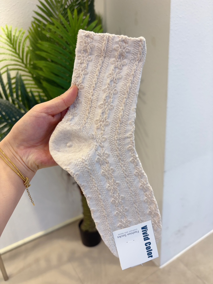 CACTUS-Q韓國代購女裝新品職業時尚推薦休閑熱賣26春夏襪子CACTUS十雙起/可混搭襪子圖色3