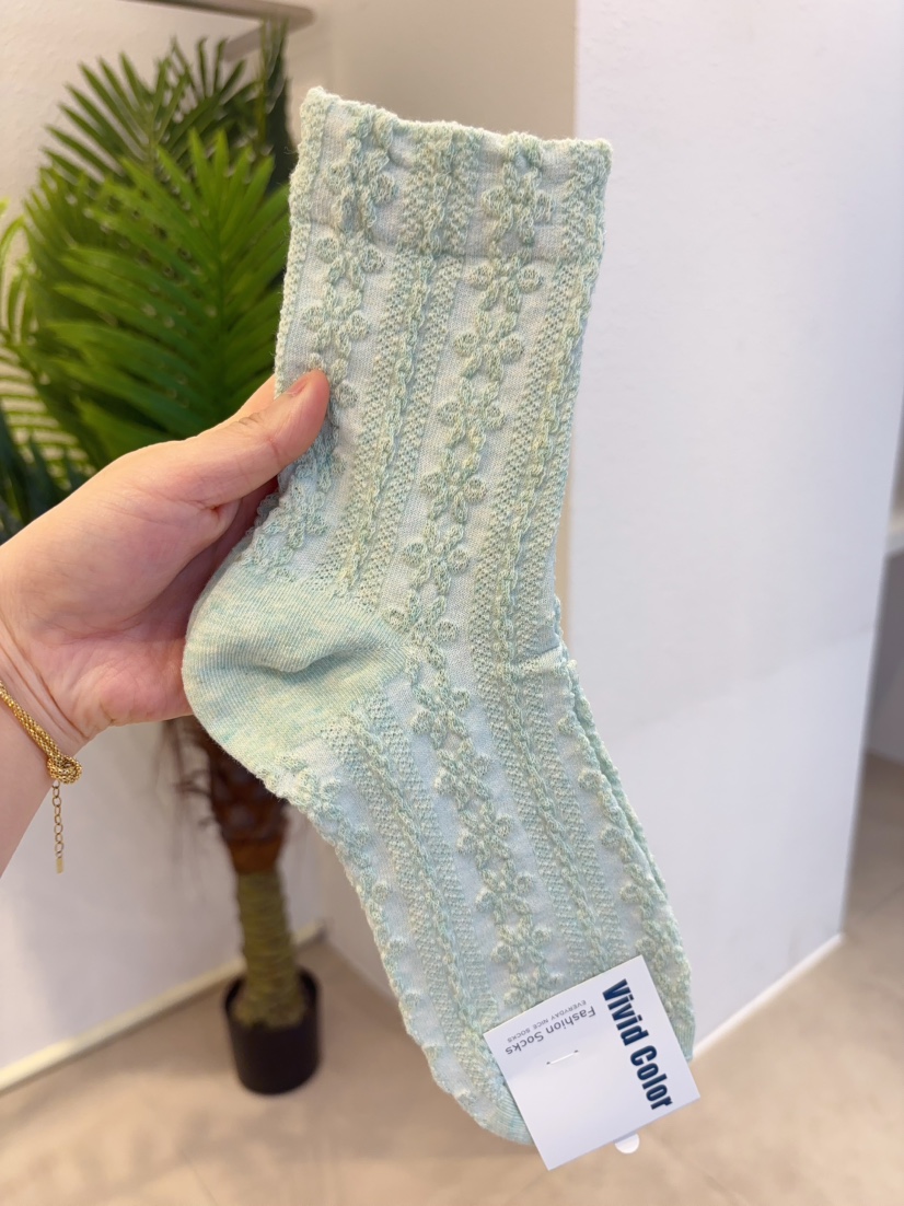 CACTUS-Q韓國代購女裝新品職業時尚推薦休閑熱賣26春夏襪子CACTUS十雙起/可混搭襪子圖色4