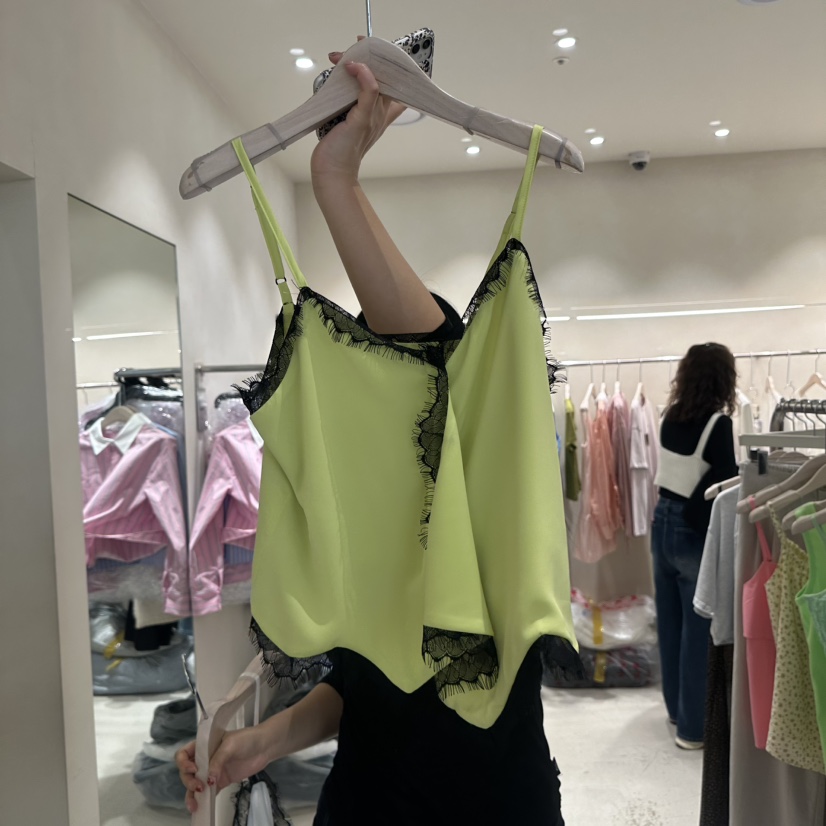 Color B韓國東大門代購女裝新款26春夏熱賣吊帶背心蕾絲Color B吊帶/背心圖色2