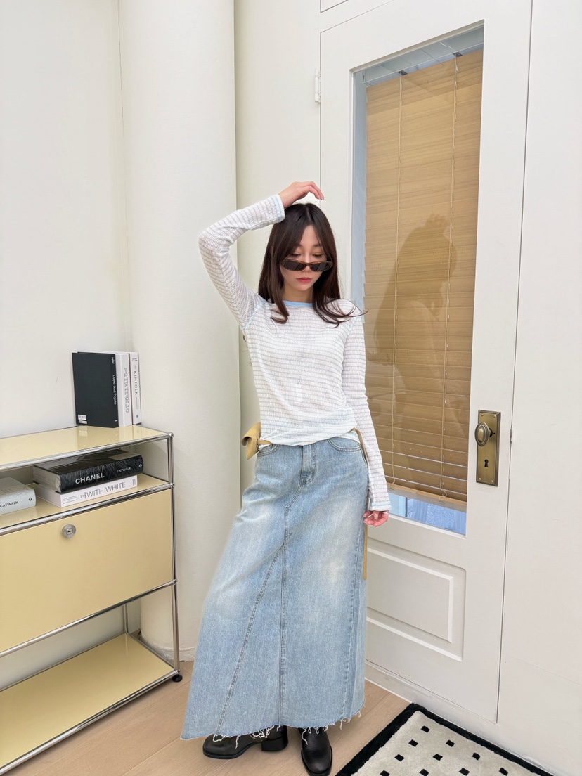 LUMIPLE韓國東大門代購女裝新品職業時尚人氣熱賣26春夏長裙LUMIPLE長裙