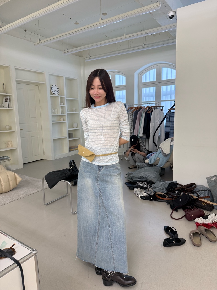 LUMIPLE韓國東大門代購女裝新品職業時尚人氣熱賣26春夏長裙LUMIPLE長裙