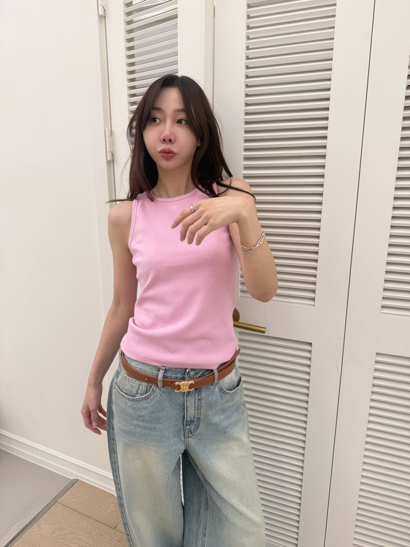 LUMIPLE韓國東大門直郵女裝新品推薦職業時尚吊帶背心刺繡LUMIPLE吊帶/背心