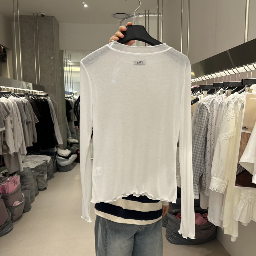 ARTE STUDIO/ATTENTION EDITORIAL韓國直郵女士新品26春夏長袖T恤ARTE STUDIO/ATTENTION EDITORIAL長袖T恤