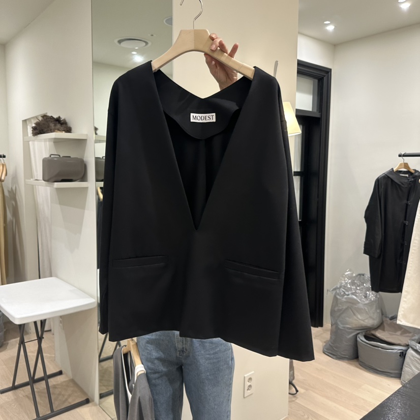 NOTTINGHAM/AVECNOUS韓國東大門直郵女裝新款26春夏夾克不含內搭MODEST/NOTTINGHAM夾克圖色3