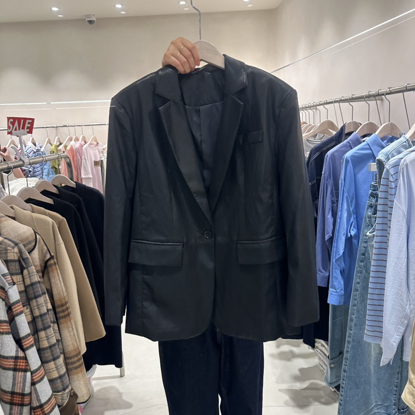 Color B韓國直郵女士新款人氣職業推薦時尚休閑26春夏夾克Color B夾克圖色1