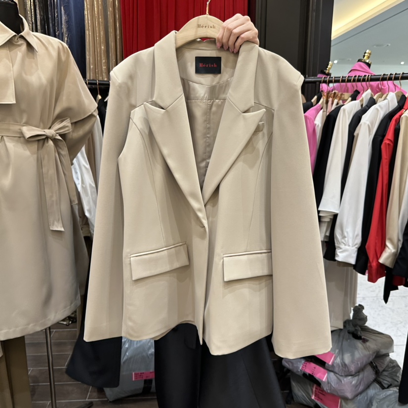 HERISH韓國東大門代購女士新款時尚職業人氣熱賣推薦夾克Herish夾克圖色2