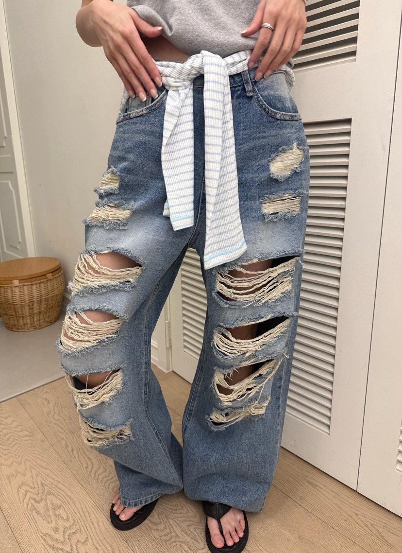 LUMIPLE韓國直郵實拍女士新款熱賣人氣26春夏職業休閑牛仔褲LUMIPLE牛仔褲