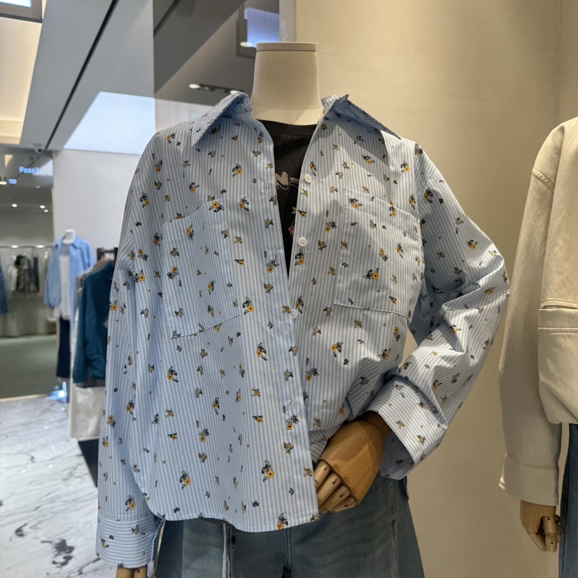 Color B韓國東大門直郵女裝新品熱賣職業休閑襯衫蕾絲衫Color B襯衫/蕾絲衫圖色1