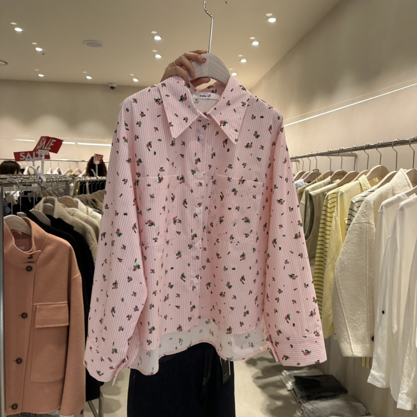 Color B韓國東大門直郵女裝新品熱賣職業休閑襯衫蕾絲衫Color B襯衫/蕾絲衫圖色2