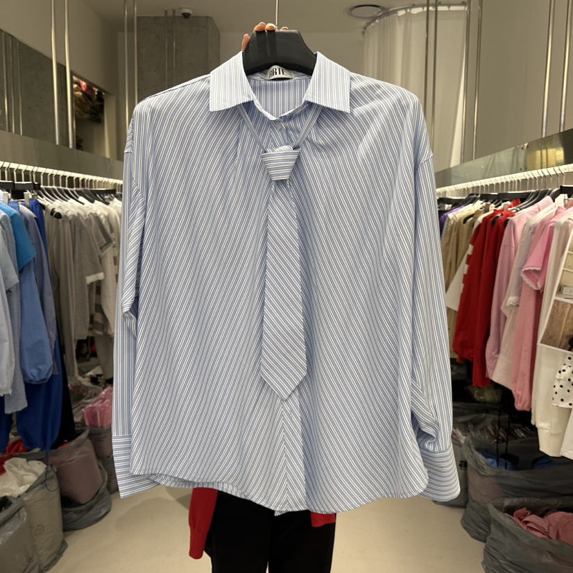 ARTE STUDIO/ATTENTION EDITORIAL韓國直郵實拍女裝新品推薦襯衫蕾絲衫含領帶ARTE STUDIO/ATTENTION EDITORIAL襯衫/蕾絲衫圖色2