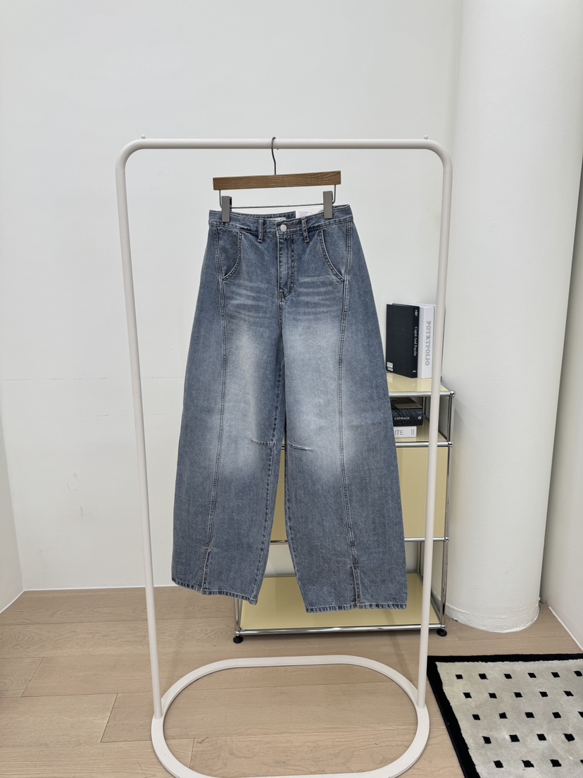 LUMIPLE韓國東大門代購女裝新款熱賣時尚26春夏休閑牛仔褲LUMIPLE牛仔褲圖色1