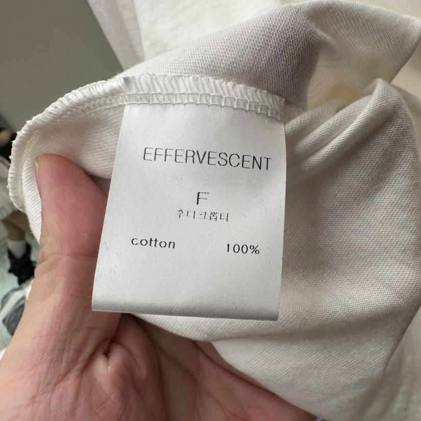 EFFERVESCENT韓國直郵實拍女士新品推薦時尚休閑26春夏長袖T恤evc/effervescent長袖T恤