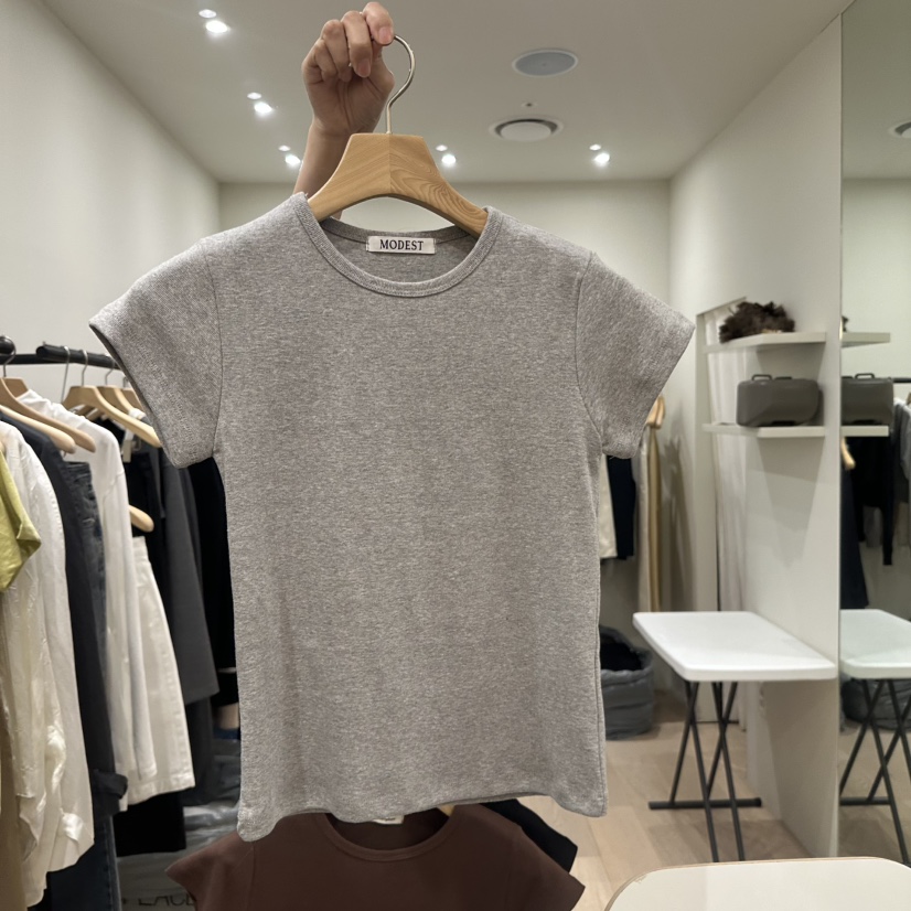 NOTTINGHAM/AVECNOUS韓國東大門代購女士新款休閑T恤不含項鏈MODEST/NOTTINGHAMT恤圖色3