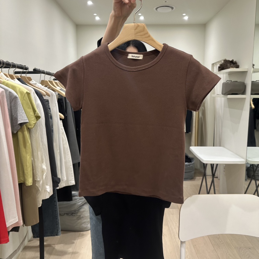 NOTTINGHAM/AVECNOUS韓國東大門代購女士新款休閑T恤不含項鏈MODEST/NOTTINGHAMT恤圖色4