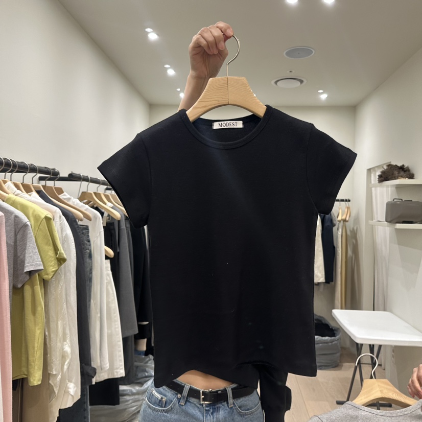 NOTTINGHAM/AVECNOUS韓國東大門代購女士新款休閑T恤不含項鏈MODEST/NOTTINGHAMT恤圖色5