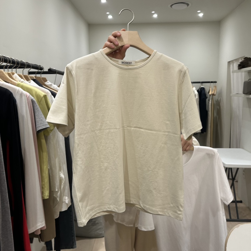 NOTTINGHAM/AVECNOUS韓國直郵女士新品推薦人氣職業時尚T恤MODEST/NOTTINGHAMT恤圖色2