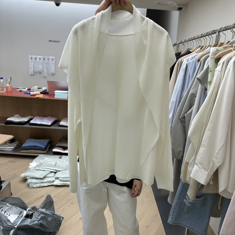 EFFERVESCENT韓國東大門代購女裝新款熱賣休閑針織衫含圍巾evc/effervescent針織衫圖色3