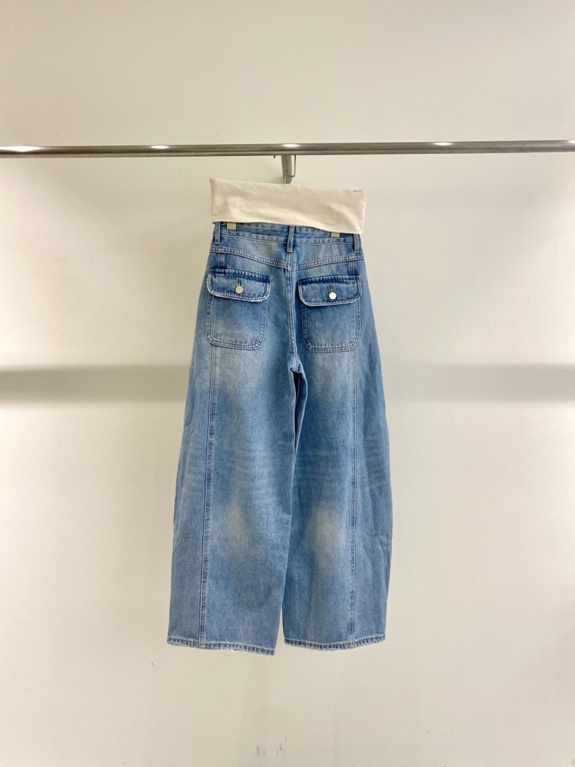 1968韓國代購女裝新款熱賣人氣26春夏職業推薦休閑牛仔褲1968/YEOUYA牛仔褲